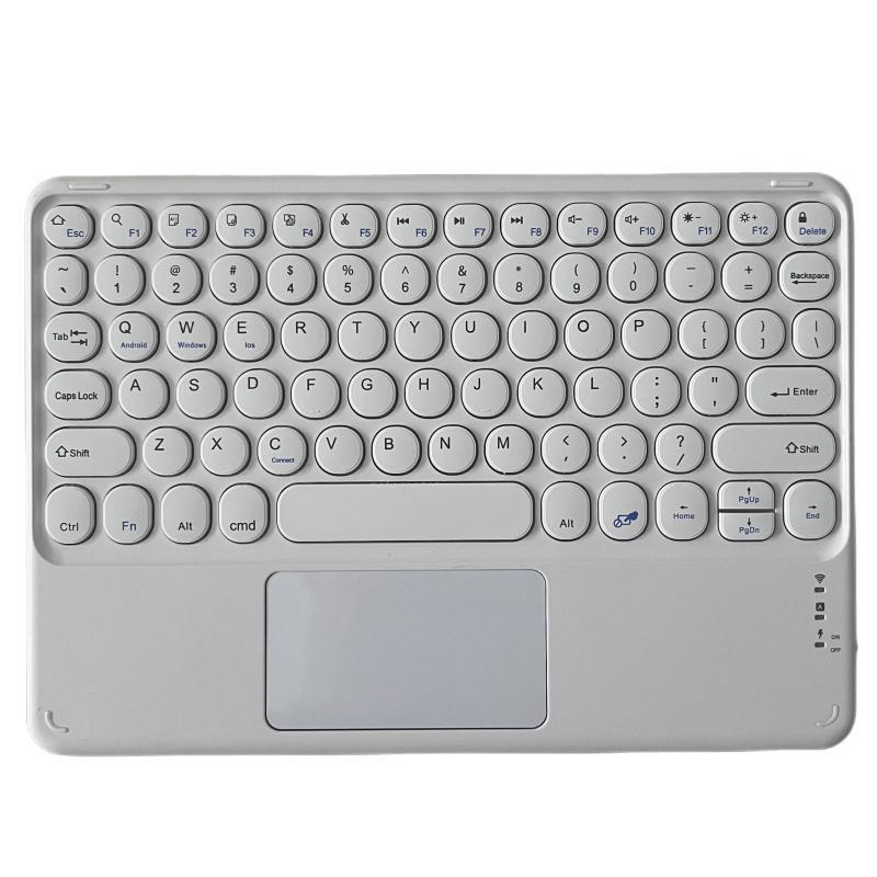 Touchpad Bluetooth Keyboard Trackpad Wireless Bluetooth Keyboard for iPad IOS 78Keys Phone Laptops Mac, Slim Wireless Keyboard