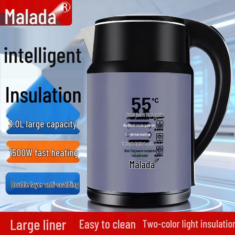 Wanlida Edelstahl Wasserkocher: Kompakter Haushaltsgerät mit Warmhaltefunktion.