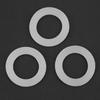 12pcs Flat Gasket White Silicone O Ring Sealing Washers for Bellows Hoses (1.2")