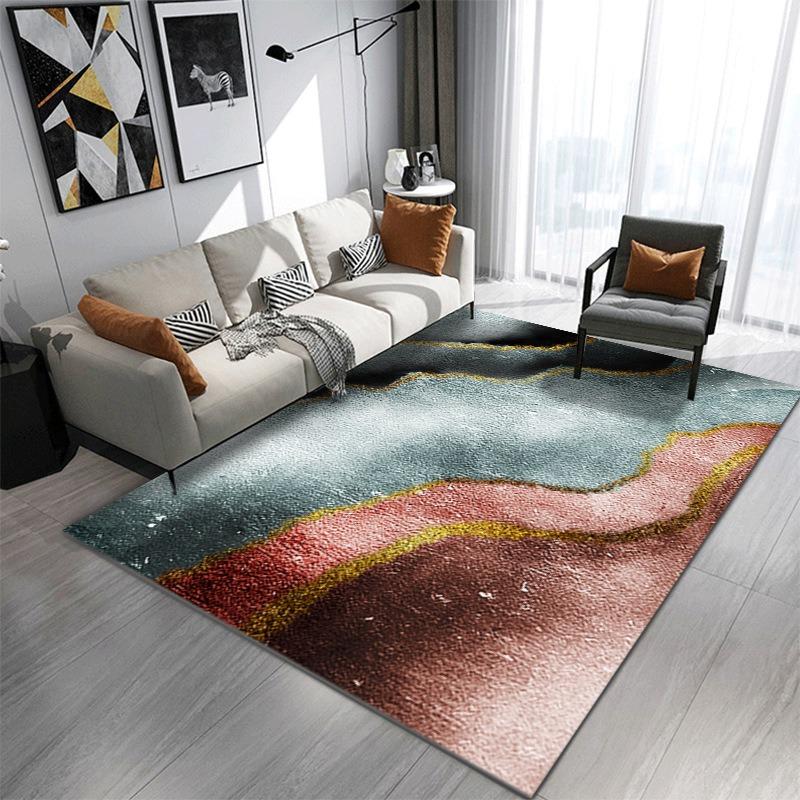 Europe Style Geometry Carpet Living Room Sofa Bedroom Bedside Study Kitchen Entrance Door Rug Non-slip Modern Home Decor Mat