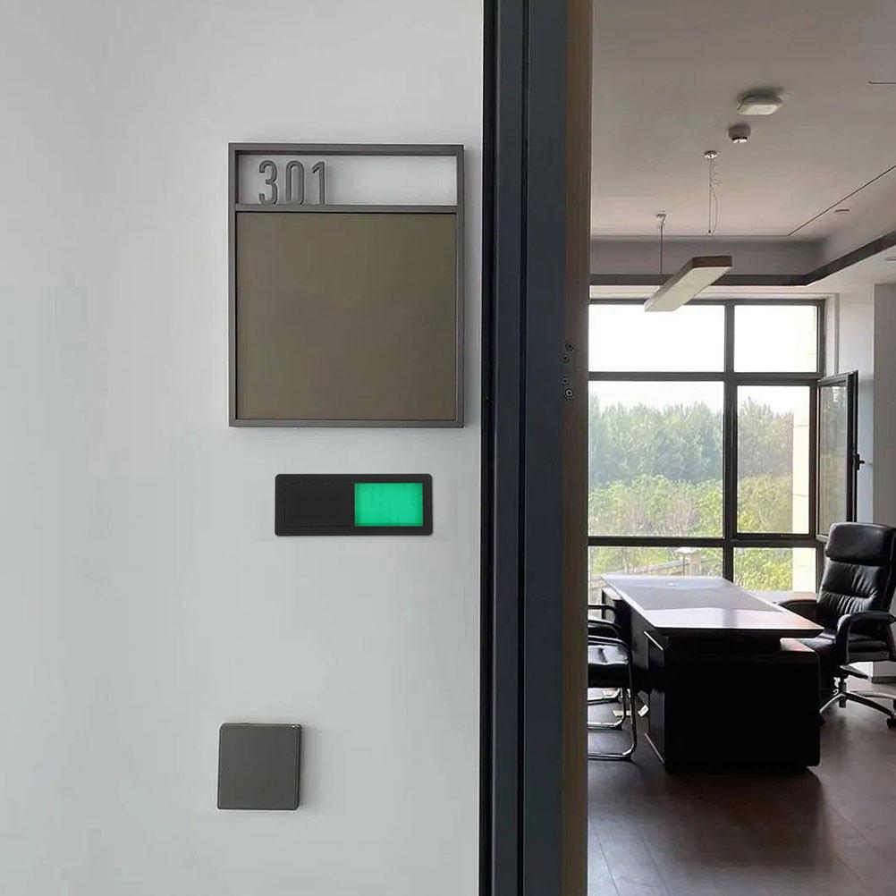 2Pcs Sturdy Anti-Wear ABS Toilet Slide Door Sign Bathroom Vacant Occupied Indicator Restroom Privacy Slider Door Occupied Sign