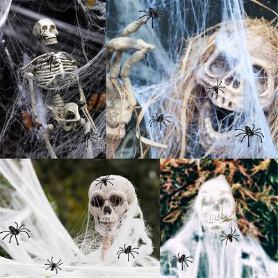 Halloween Decoration Set Fixable Simulation -Web Decorative Props For Home