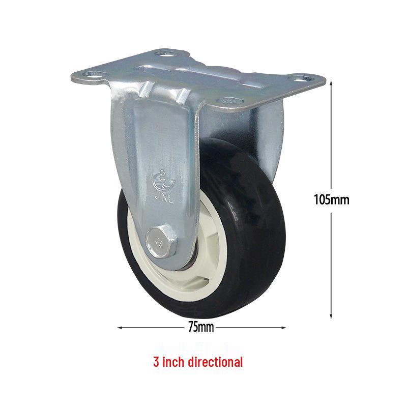 Universal Medium Duty Casters with Brake – 3, 4, 5 Inch Wheels for Equipment & Tool Carts
