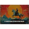 Wild West Cowboy Vintage Metal Tin Sign 20x30cm Home Decor Wall Art