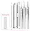 Stainless Steel Blackhead Remover Tool - Needle & Clip for Acne and Makeup.