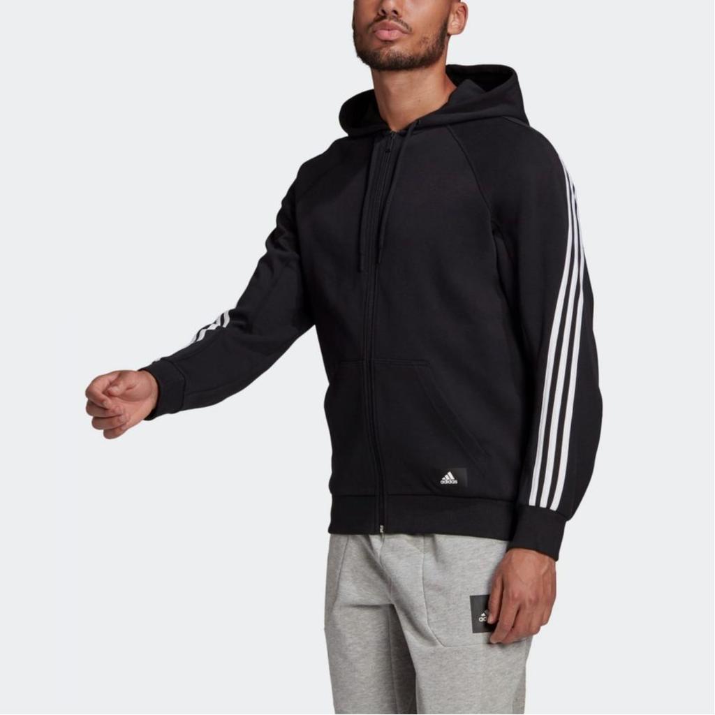 Adidas Jackets Men's Black Hooded Moderate Other GM6450