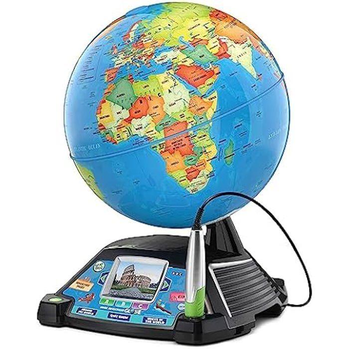 VTech - Globe Terrestre Interactif Multimédia. 11 Catégories De Contenu À Explorer. Avec Des Vidéos BBC. 30x38,1x30,5 Cm