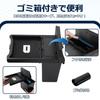 Mozan Mitsubishi Delica and Dedicated Console Box DELICA Console Tray with Trash Can Center Console Table Trash Can with Lid and Trash Bag Included