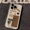 Special Coffee And Life Phone Cases For IPhone 16 15 14 13 17 11 12 Pro Max 16e 17e Plus Soft Clear Cover Protective Case Funda
