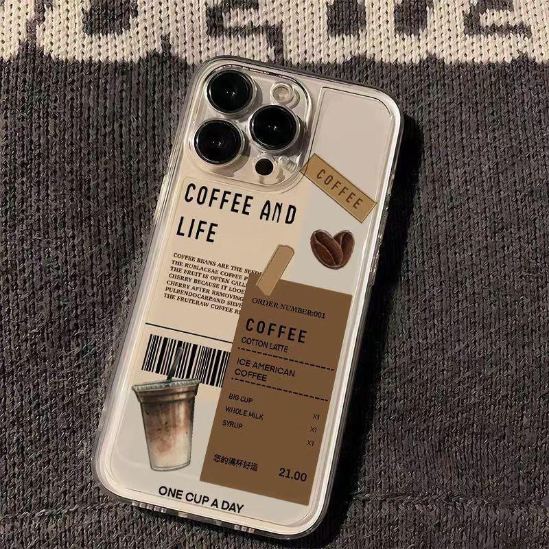 Special Coffee And Life Phone Cases For IPhone 16 15 14 13 17 11 12 Pro Max 16e 17e Plus Soft Clear Cover Protective Case Funda