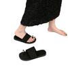 Holiday Beach Casual Toe Cool Slippers Women's Summer Wear 2025 New Linen Toe Retro Soft Bottom One-word
