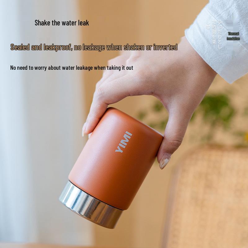 YIMI Mini Thermos - 316 Stainless Steel, Cute Portable Water Cup, Ideal Small Business Gift or Festival Supply.