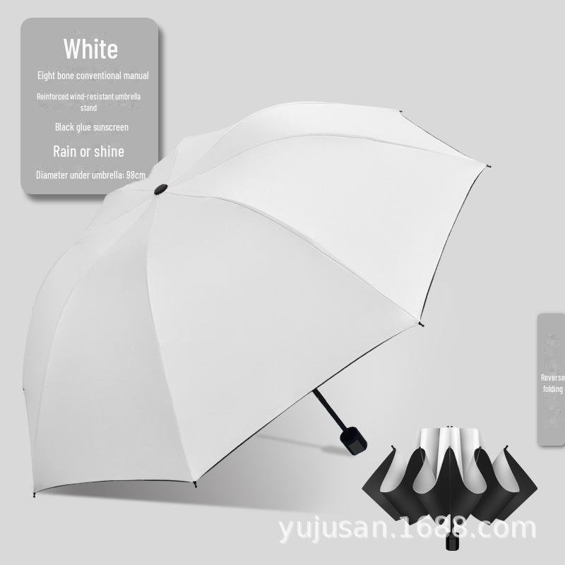 

Трискладна автоматична парасолька з УФ-захистом та індивідуальним логотипом