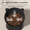 Large Capacity Cat Food Bowl Plastic Elevated Cat Bowl Anti-Spill Pet Water Bowl for Cats
