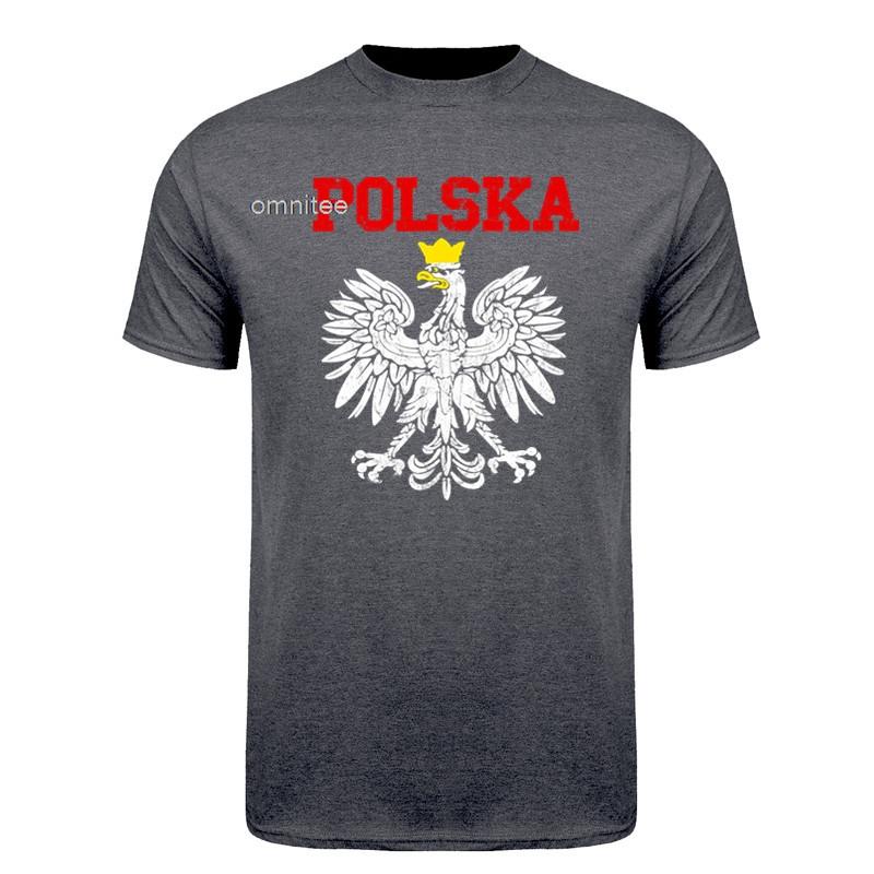 Polish Flag Poland Polska Graphic Tshirts Summer Short Sleeve Unisex Vintage T Shirt Tops Hj078
