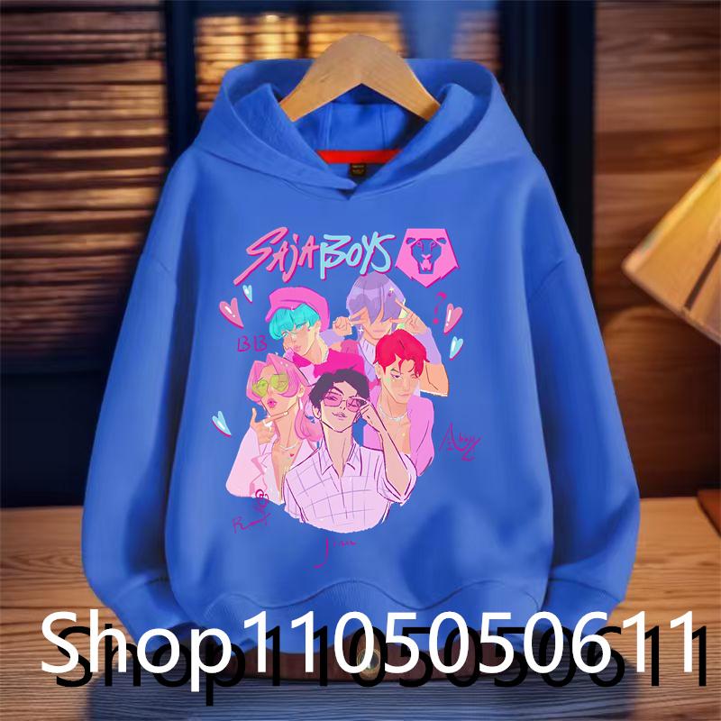 KPop Lovec démonů Huntrix Krátká mikina Dětské ležérní módní oblečení Pánská dětská bunda Dívčí mikina Sportovní oblečení Dětské