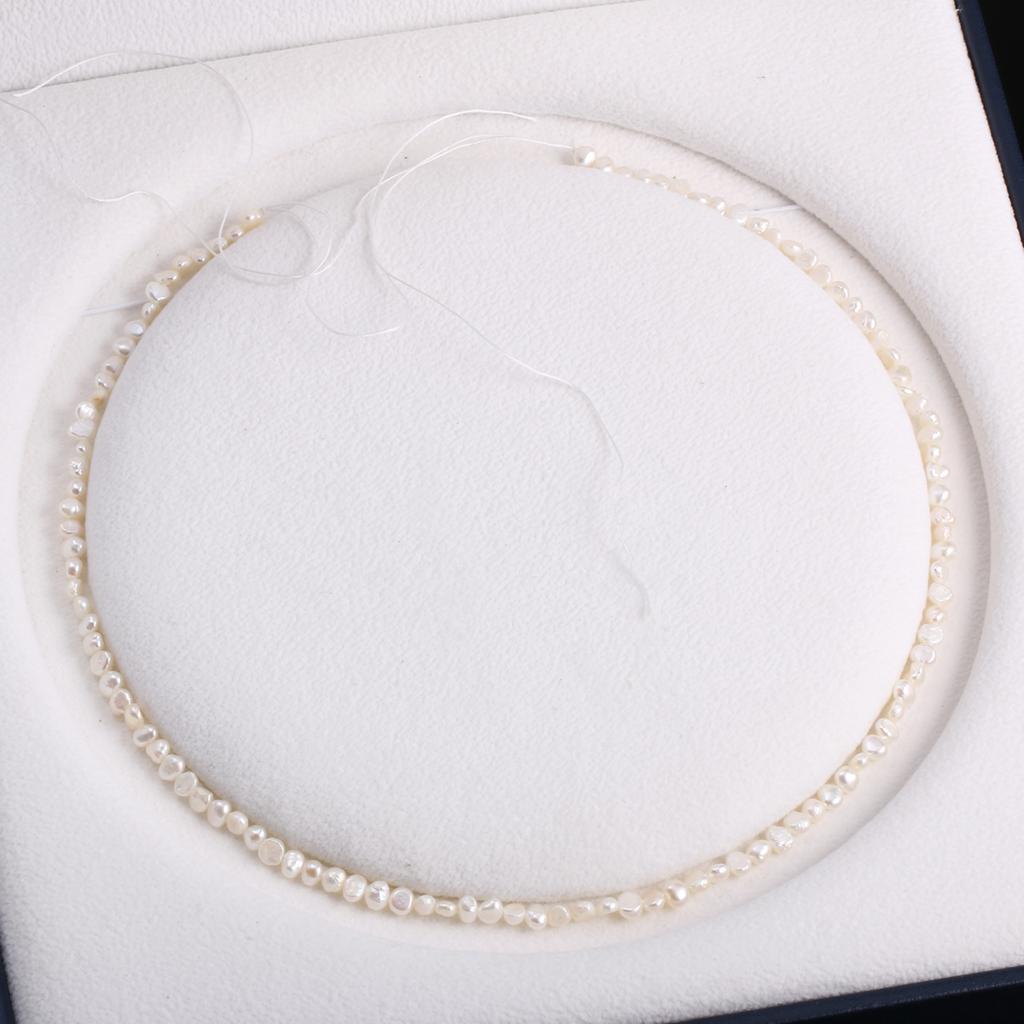 1String, Natural Freshwater Pearls, 3-4 Mm Nugget Pearl Beads for Jewelry Making DIY Necklace Supplies, Birthday Party Gifts for Women, 36cm