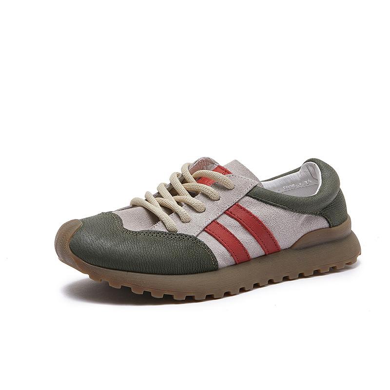 The Genuine Leather Retro Dad Shoes Are The Top Layer of Cowhide Sports Casual Shoes for Women