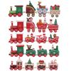 Christmas Train Toy Colorful Safe Odorless Smoother Decorative Christmas Train Ornament for Home Table Deer