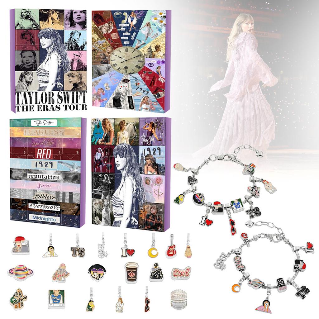 Dárky adventního kalendáře, DIY sada na výrobu náramků pro děti, dospělé, 24denní vánoční odpočítávací kalendář, šperky dárky