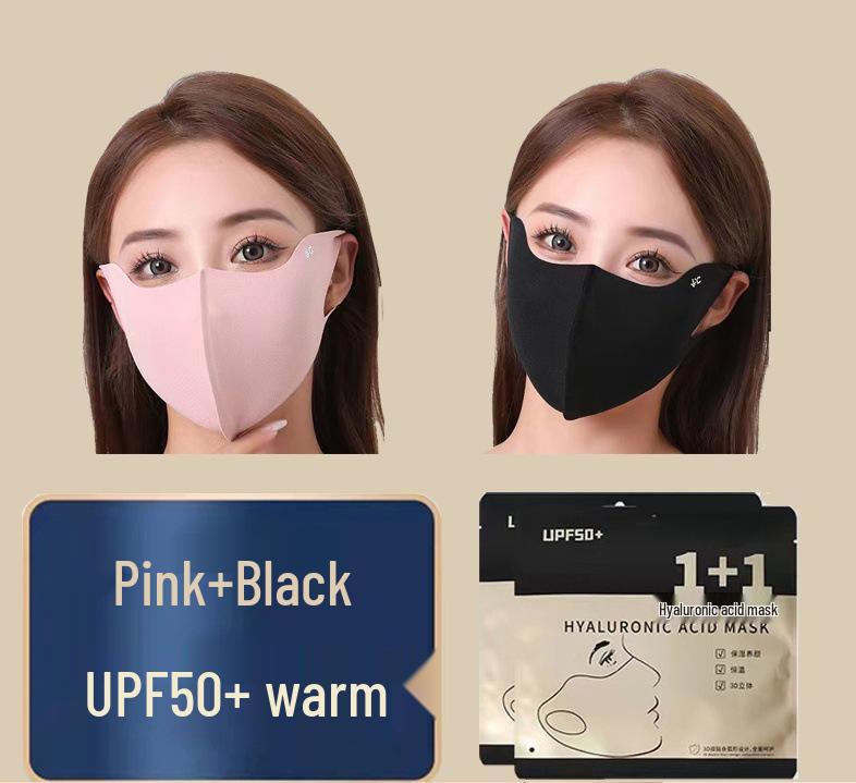 New 3D Face Mask with Hyaluronic Acid, Washable, Cycling Cold Protection & Warmth for Autumn/Winter