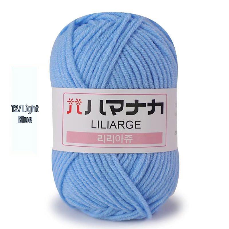 4-Ply Milk Cotton Yarn for Baby Sweaters, Dolls, Shoes, Hats, Crochet & DIY Knitting Projects