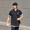 Li-Ning Rychleschnoucí Chladivé Antibakteriální Prodyšné Pánské Polo Tričko Topy Černé APLU241-4