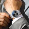 Man Wristwatch Business Waterproof Male Clock Luminous Date Stainless Steel Quartz Men Chronograph Watch