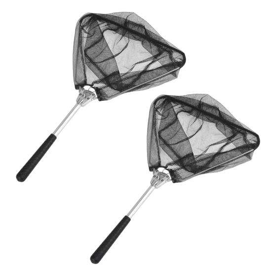 1/2/3Pcs Fishing Net with Long Pole Handle Foldable Design Multi-Functional Lightweight Portable Extendable Fish Landing Net