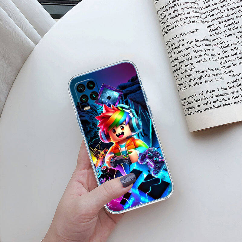 RT23 R-Robloxs Case for Motorola E7 G6 G7 G8 G9 Plus Power Play G10 G20 G04 E30 E40 E22 E20 E13 E15 G22 G23 G05 G75 G35 G55