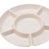 Appetizer Platter Divided Serving Tray Unbreakable Dried Fruit Snack Plate for Dessert