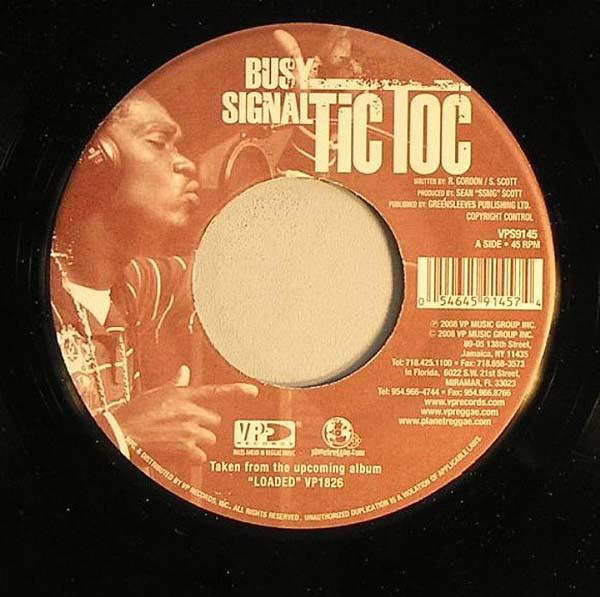 

7inch Record BUSY SIGNAL - Tic Toc VPS9145 VP US 2008 US Reggae, Ska & Dub