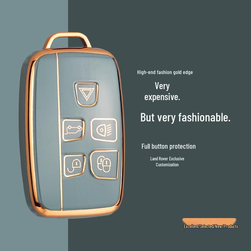 Kompatibles Land Rover Jaguar Aurora Schlüsselhüllen-Set für Discovery, Freelander, 4XEL und Range Rover - Schutzhülle mit Tasten