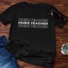 Music Teacher, Musician, T-shirt, Music Notes, Musical Instrument, Gift Idea - Premium Shirt