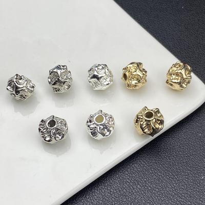 Contas Espaçadoras Irregulares em Forma de Flor Resistentes à Cor para Joias DIY: Pulseiras, Colares, Brincos