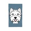 West Highland Terrier - Westies - Westie dogs - blue Soft Face Towel Quick Dry Pool Bath Cotton Towels Breathable