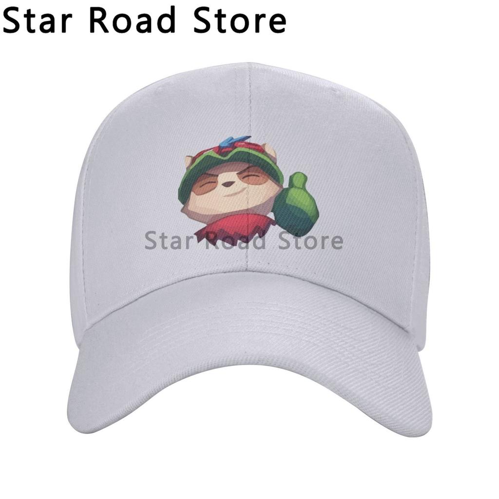 Funny Teemo Print logo Unisex Baseball Caps Peaked Cap League of Legends Game Sun Shade Hats for Unisex Women