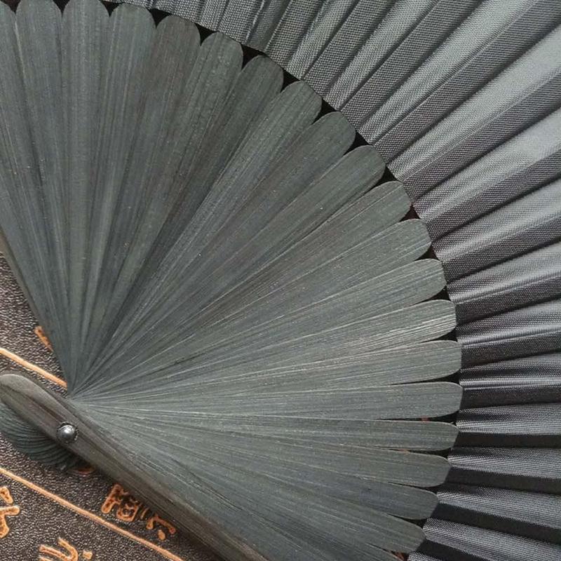 Leque de mão preto, leques dobráveis vintage, suprimentos para lembrancinhas de festa de casamento, dança, festa em casa, leques decorativos dobráveis