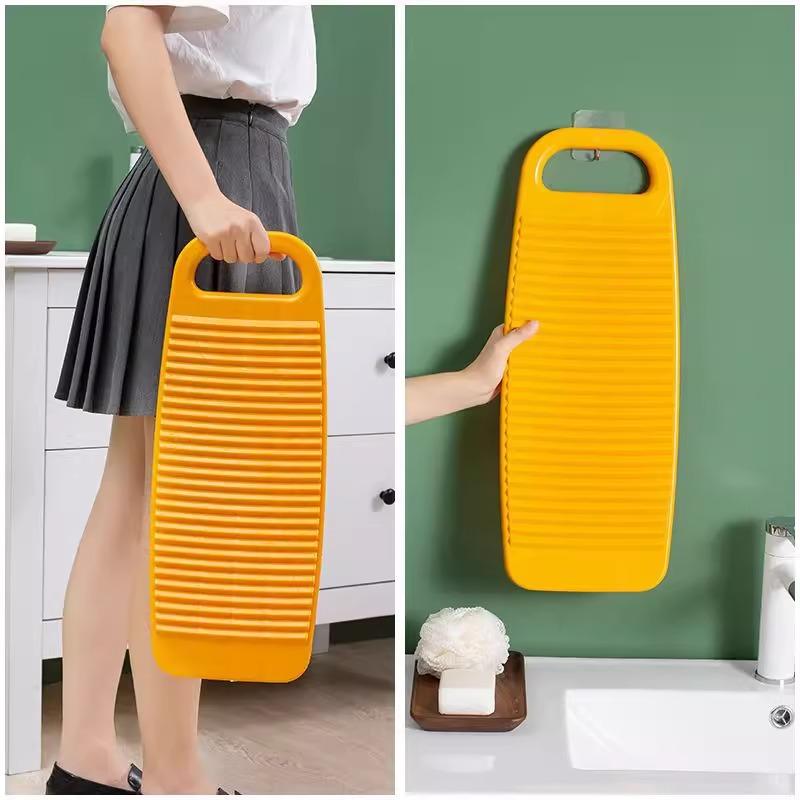 1PC Household washboard with thickened silicone plastic basin, non-slip, large size