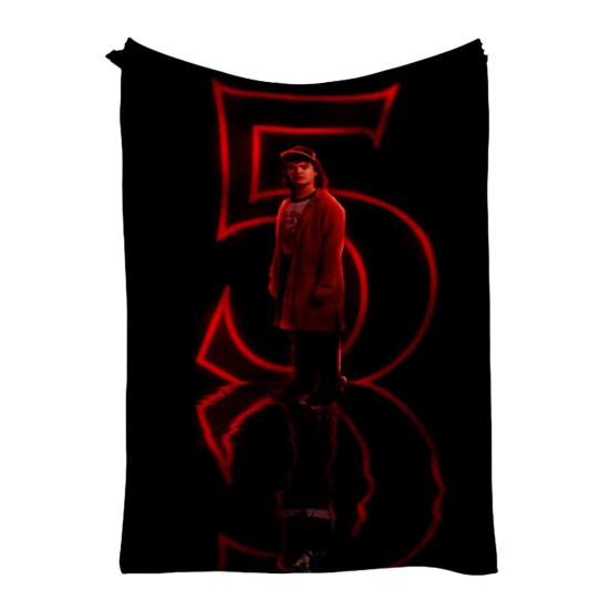 Stranger 5 Throw Blanket Soft Cozy Flannel Wrap Blanket Machine Washable Sofa Throw Blanket for Adults Kids Fans Bed Couch
