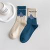 Asymmetric Long Socks Couple Sports Socks