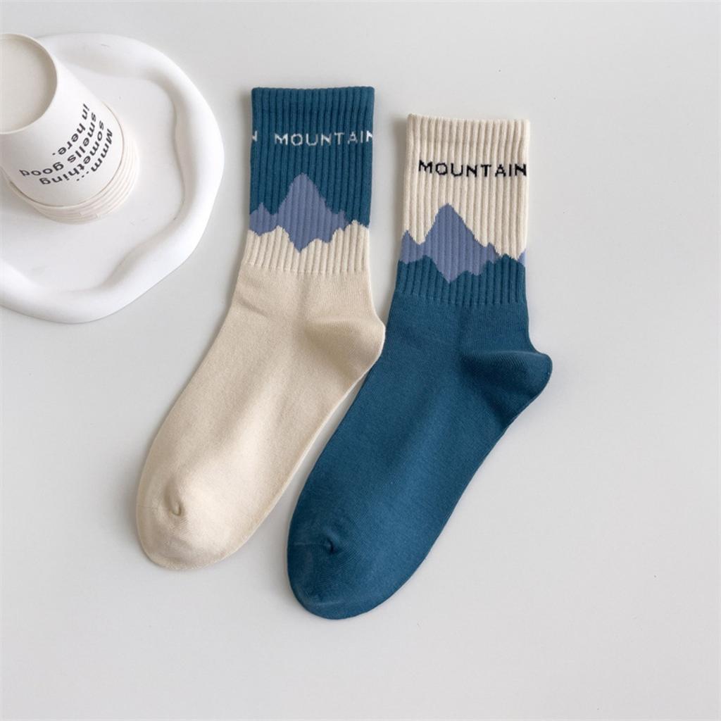 Asymmetric Long Socks Couple Sports Socks