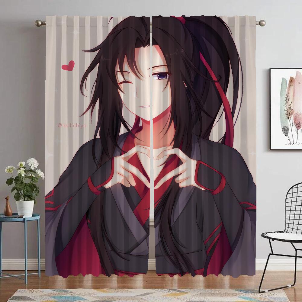 

Mo Dao Zu Shi Разделение Домашний Интерьер Шторы 2 Части Затемняющие Шторы для Комнаты 2 Панель Тюль Для Спальни Оттенки Гостиная Камера W60xH90cmx2pcs-CL