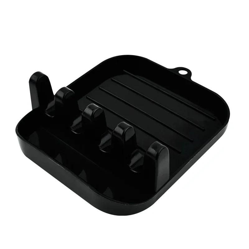 Multi Functional Spatula Rack Kitchen Tools Shelf Household Table Top Card Slot Type Hole Free Pot Cover Spatula Frame