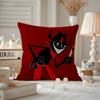 LLil DDarkie Rapper Cushion Cover Antidustmite Pillowcase Invisible Zipper Silky Short Plush Sofa Cushion Cover