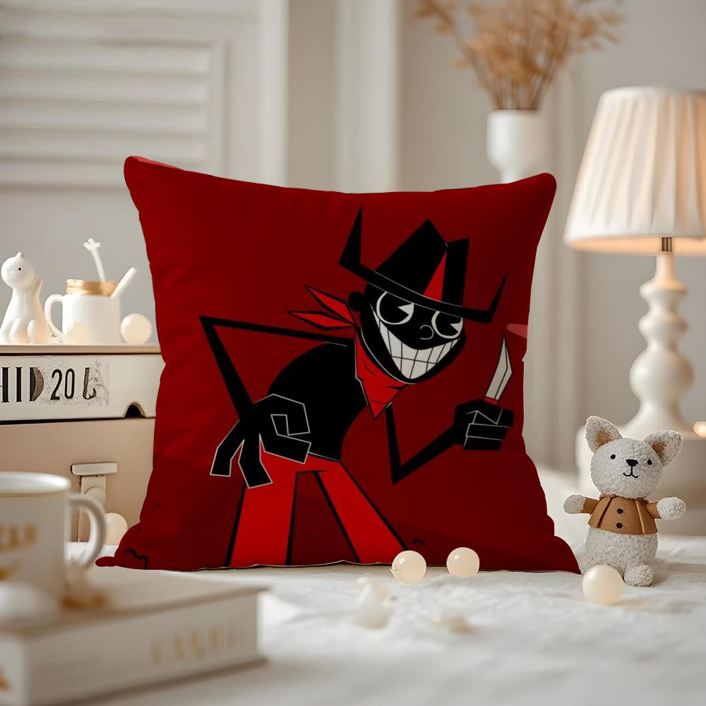 LLil DDarkie Rapper Cushion Cover Antidustmite Pillowcase Invisible Zipper Silky Short Plush Sofa Cushion Cover