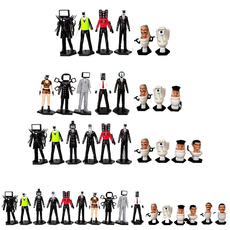 Toilet Skibidi Figurines Pvc Handmade Game Model Home Decorations Boy Gifts