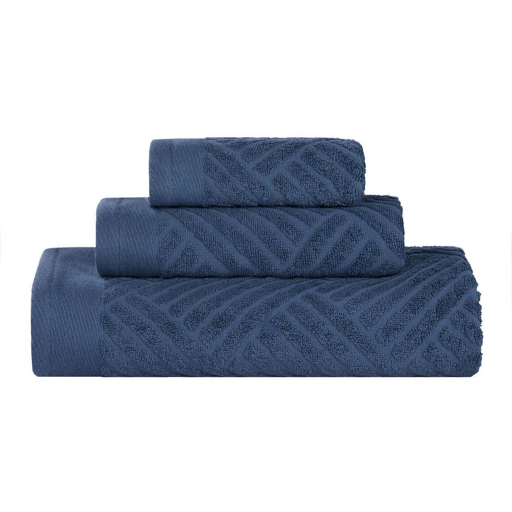Basketweave Egyptian Cotton Jacquard Towel Set Ultra-Soft Quick Dry Bath Hand Face Towels Luxurious Absorbent Home Essentials