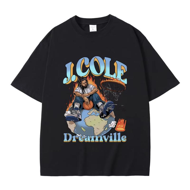 Best Famous Rapper J Cole The Fader Dreamville Graphics Tshirt Unisex Womens Hip Hop Vintage Tees Unisex Fashion Oversized Tshirt
