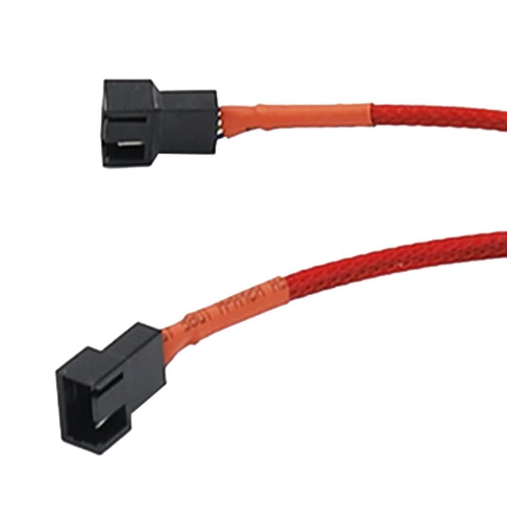5-1PCS 4 Pin Y Splitter Cable 4 Pin PWM Female To 3/4 Pin Computer Motherboard CPU Fan PC Case Fan Extension Adapter Cable